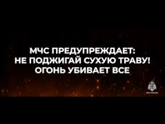 МЧС России предупреждает: откажись от выжигания сухой растительности!